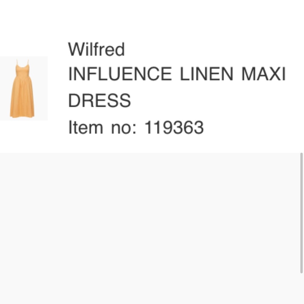 Beautiful dress from Aritzia
